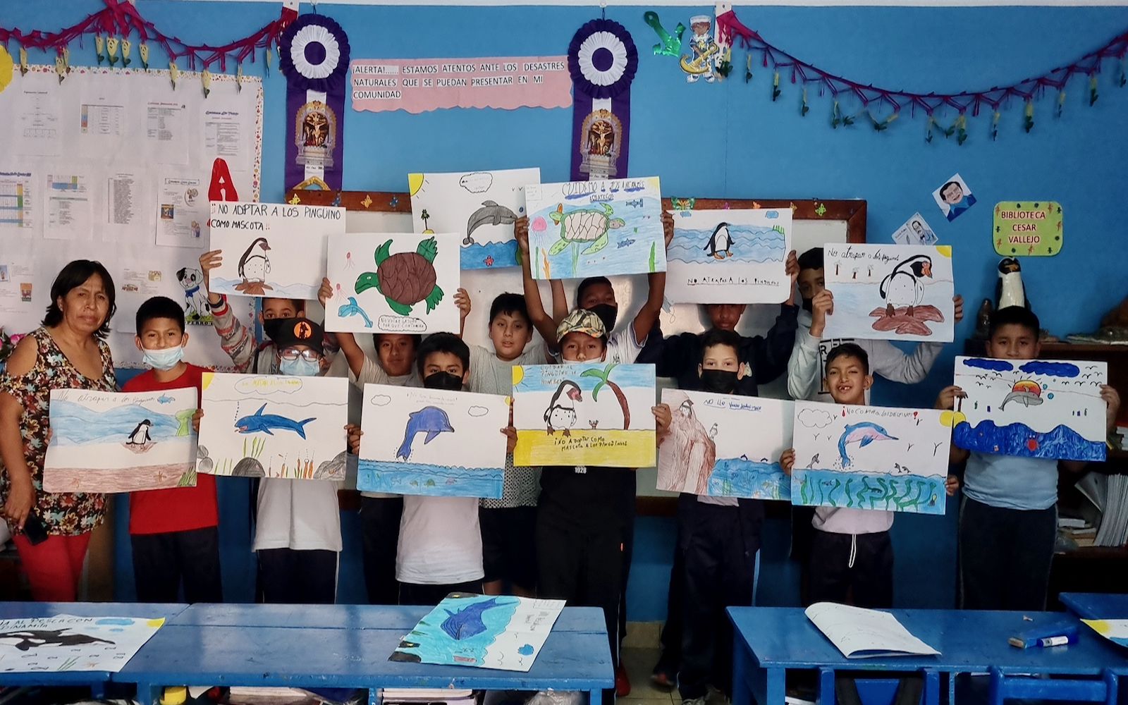 Creating and Strengthening Awareness Spaces for the Conservation of the Humboldt Penguin on the Central Coast of Peru.